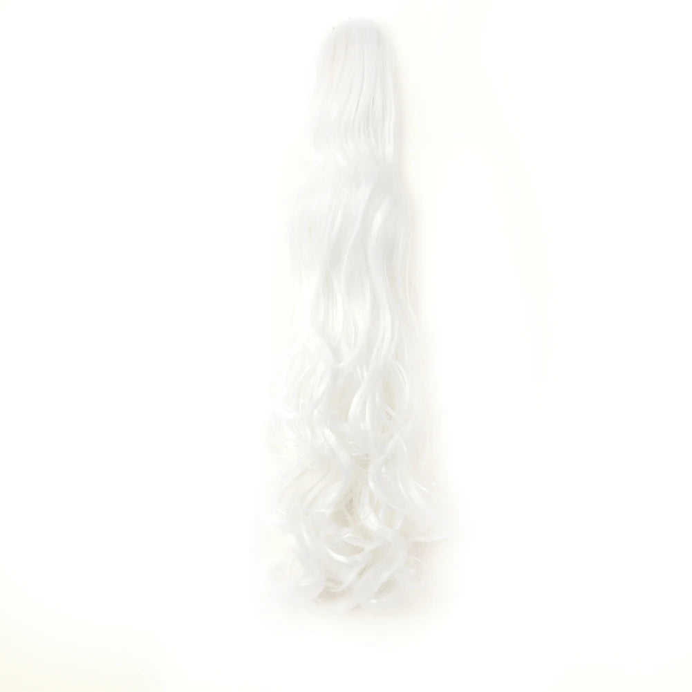 Ponytail Extension Synthetic Claw Clip in Hairpiece Curly Wavy Ponytail Hair Extensions Long Pony Tail Hairpiece for Women