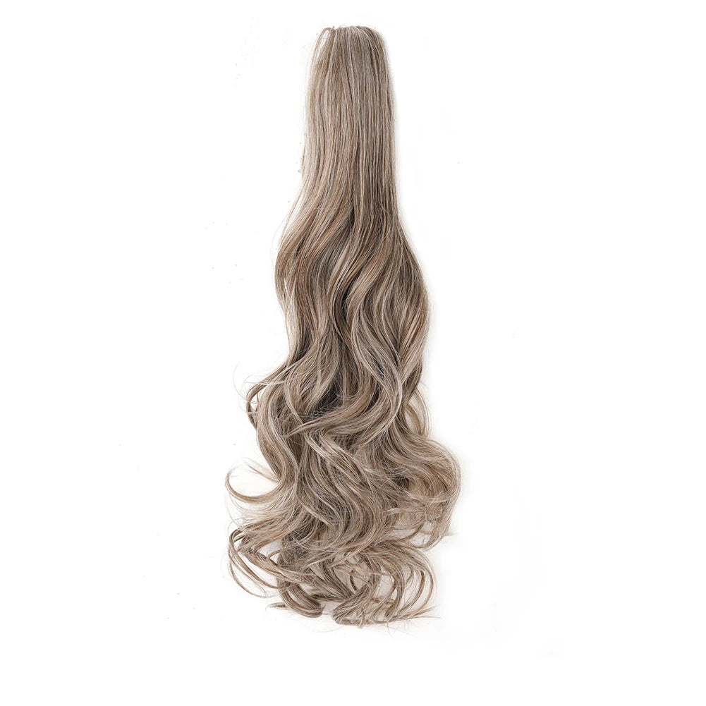Ponytail Extension Synthetic Claw Clip in Hairpiece Curly Wavy Ponytail Hair Extensions Long Pony Tail Hairpiece for Women