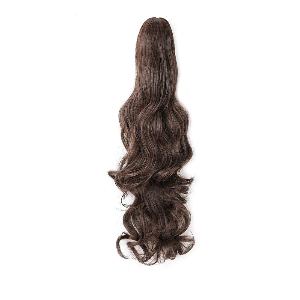 Ponytail Extension Synthetic Claw Clip in Hairpiece Curly Wavy Ponytail Hair Extensions Long Pony Tail Hairpiece for Women